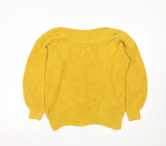 Womens UK Size S NEXT Yellow Pullover Jumper