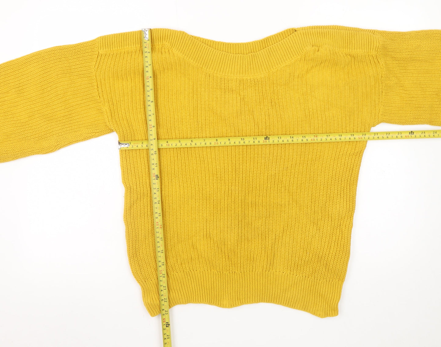 Womens UK Size S NEXT Yellow Pullover Jumper