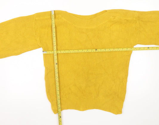 Womens UK Size S NEXT Yellow Pullover Jumper