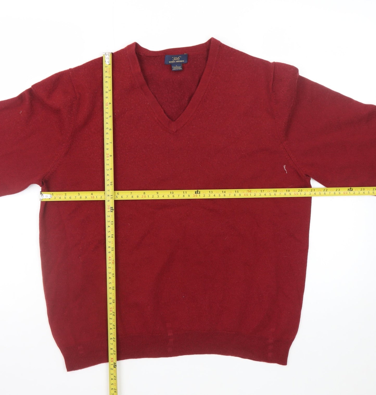 Mens UK Size L Brooks Brothers Red Pullover Jumper