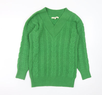 Womens UK Size XS NEXT Green Pullover Jumper