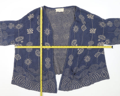 Womens UK Size M Amano Blue Cardigan Jumper