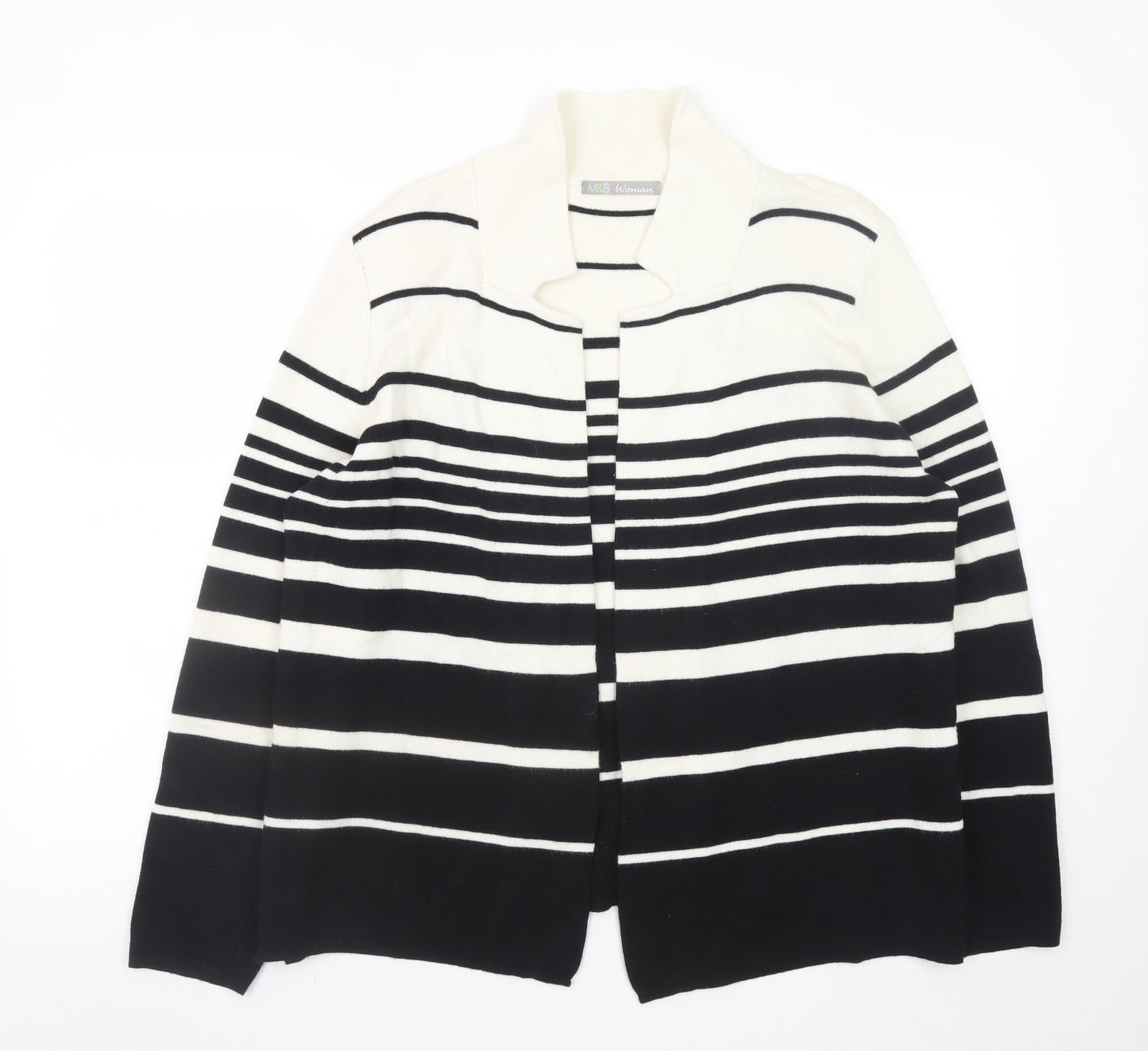 Womens UK Size 18 Marks and Spencer Black Cardigan Jumper