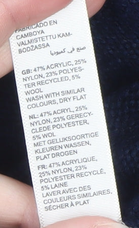 Mens UK Size M Fat Face Blue Pullover Jumper