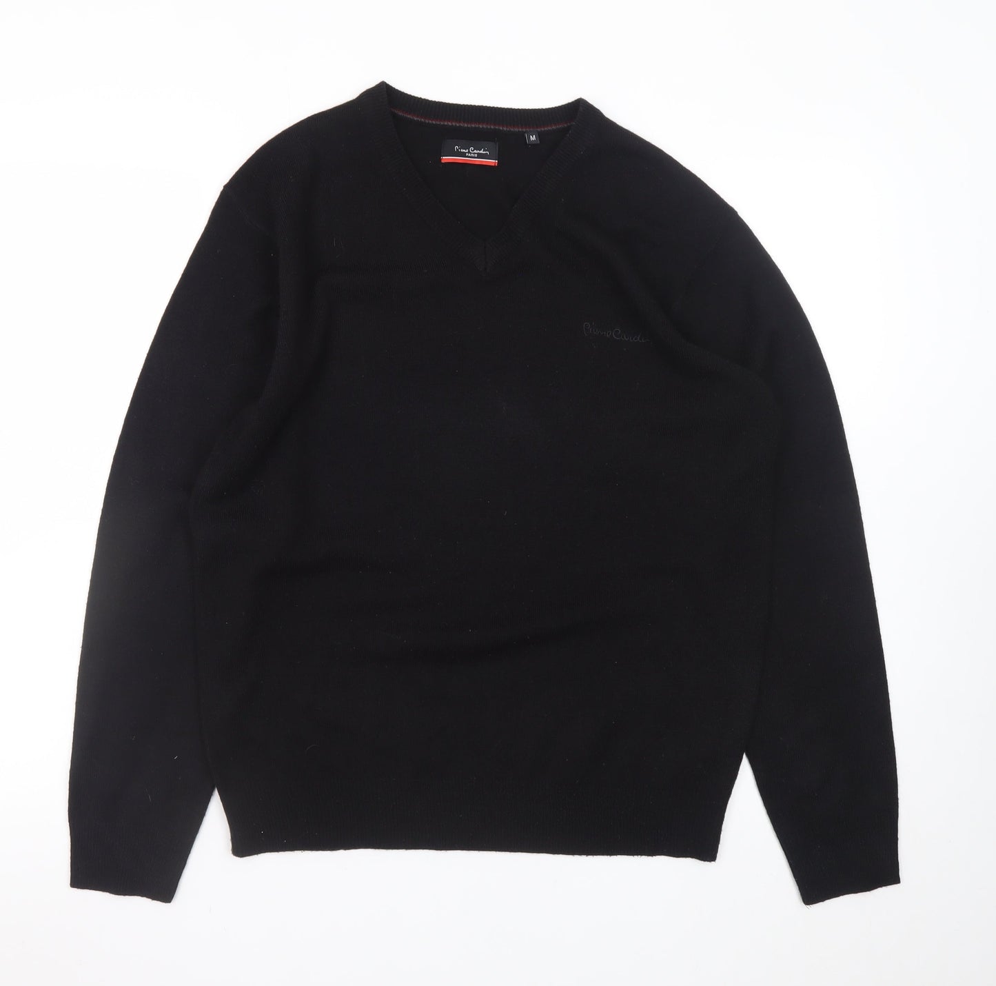 Mens UK Size M Pierre Cardin Black Pullover Jumper