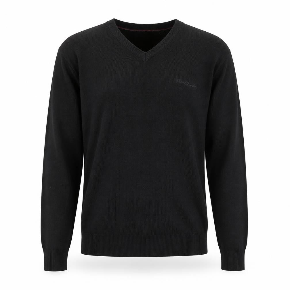 Mens UK Size M Pierre Cardin Black Pullover Jumper