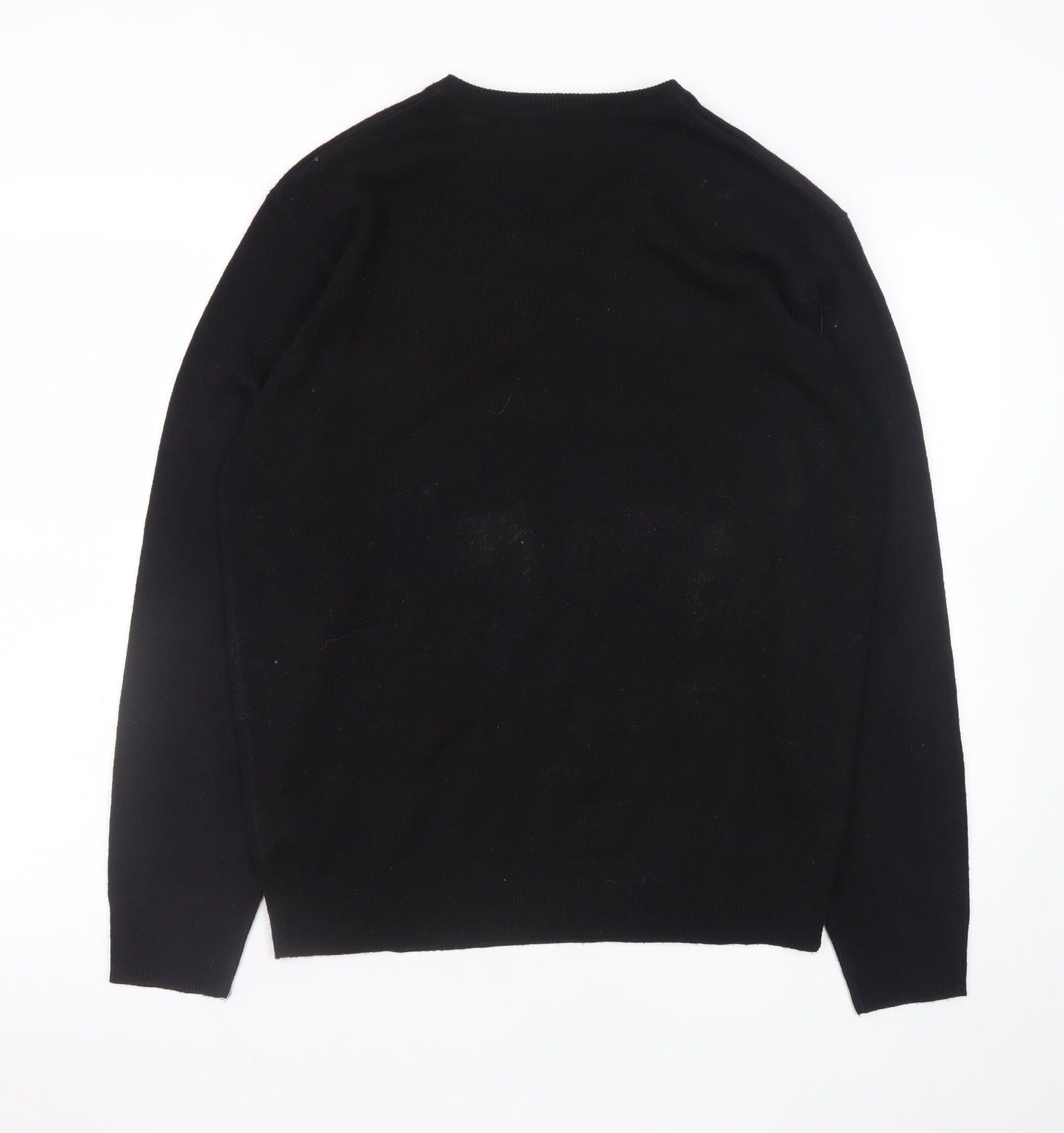 Mens UK Size M Pierre Cardin Black Pullover Jumper