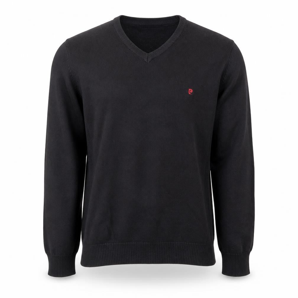 Mens UK Size S Pierre Cardin Black Pullover Jumper
