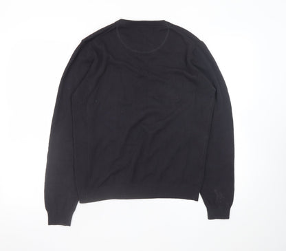 Mens UK Size S Pierre Cardin Black Pullover Jumper