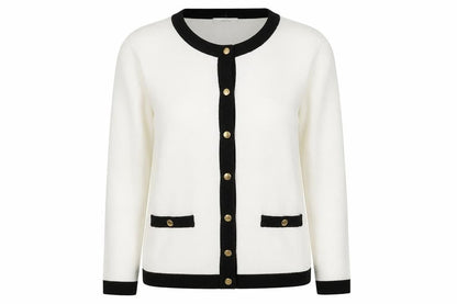 Womens UK Size S Precis White Cardigan Jumper