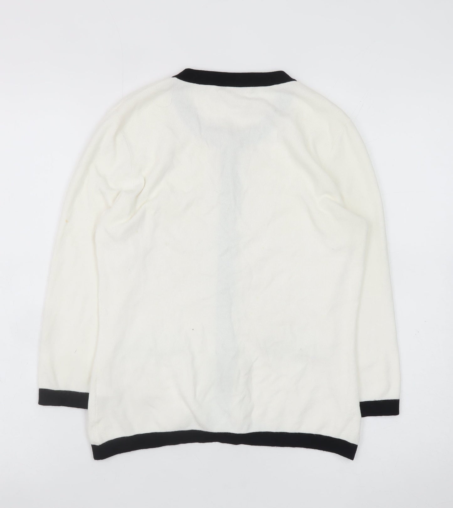 Womens UK Size S Precis White Cardigan Jumper