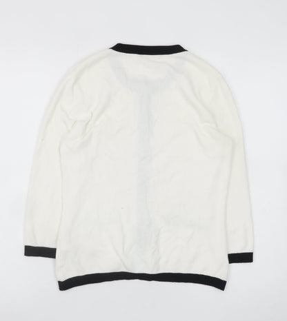 Womens UK Size S Precis White Cardigan Jumper