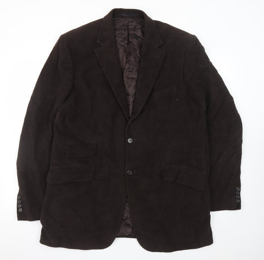 Austin Reed Men’s Brown Cotton Blazer Jacket 2XL Classic Formal