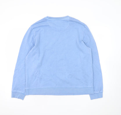 Crew Clothing Company Women's Blue Size 12 Cotton Sweatshirt