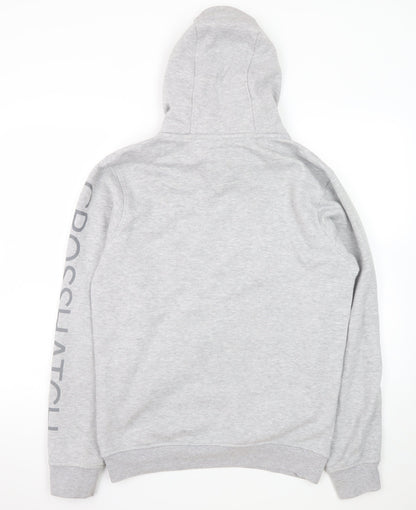 Crosshatch Men's Grey Pullover Hoodie Size S Regular Fit