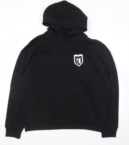 Stanley/Stella Men's Black L Pullover Hoodie with Logo Print