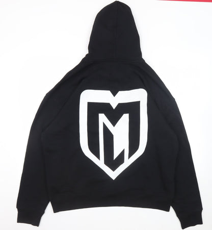 Stanley/Stella Men's Black L Pullover Hoodie with Logo Print