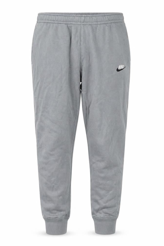 Nike Men's Grey Jogger Sweatpants M Regular Fit Fleece Tapered