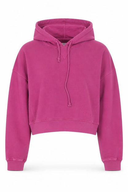 Swimzi Womens Pink XS Pullover Hoodie 100% Cotton Cropped Fit
