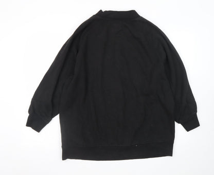 Pull & Bear Men's Black Small Pullover Crew Neck Sweatshirt