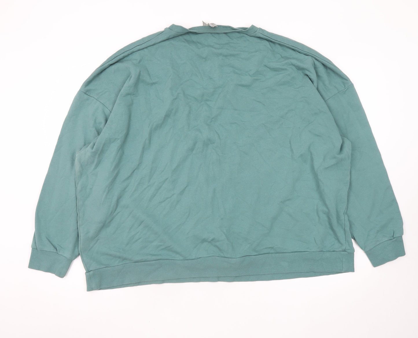 ASOS DESIGN Womens Green Montana Graphic Pullover Sweatshirt UK 24