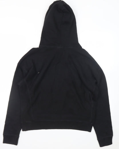 Champion Mens Black Reverse Weave Pullover Hoodie Size L