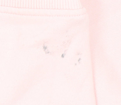 H&M Women's Pink La Poésie Paris Pullover Sweatshirt Size S