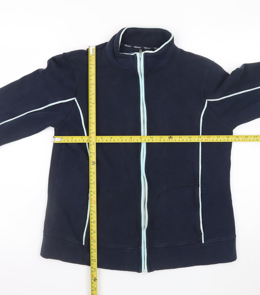Debenhams Womens Blue Full Zip Fleece Jacket Size 14