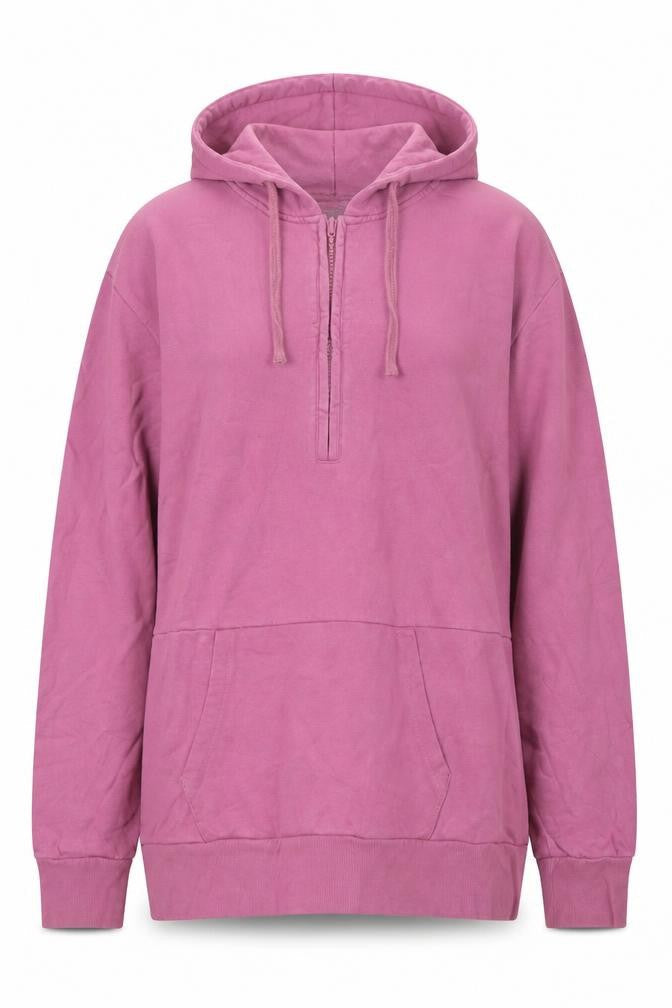 Mountain Warehouse Womens Purple 1/2 Zip Hoodie UK 12 Bamboo Blend