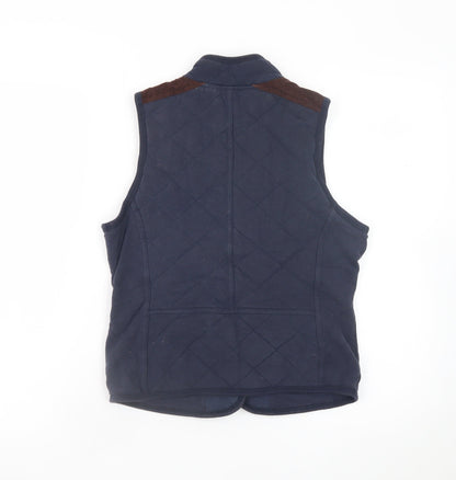SoulCal Women's Blue Quilted Sleeveless Waistcoat Size 14