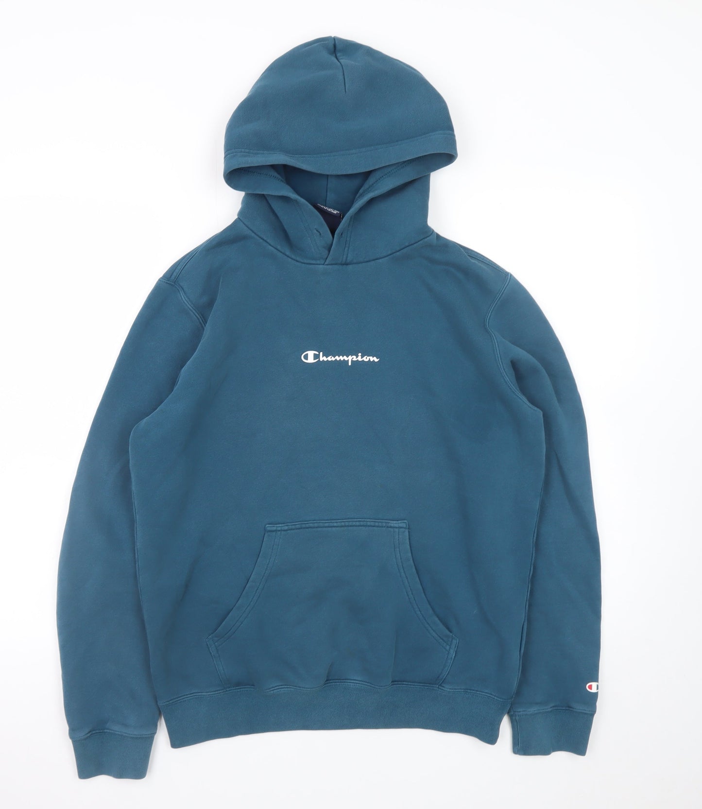Mens UK Size M Champion Blue Pullover Hoodie