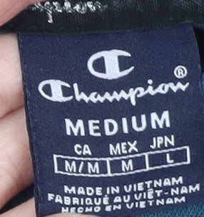 Mens UK Size M Champion Blue Pullover Hoodie