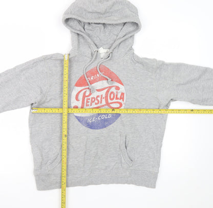L.O.G.G. Mens Grey Pepsi Logo Pullover Hoodie M Regular Fit