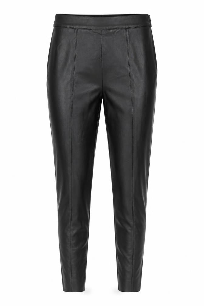 F&F Women's Black Faux Leather Skinny Leggings Size 10