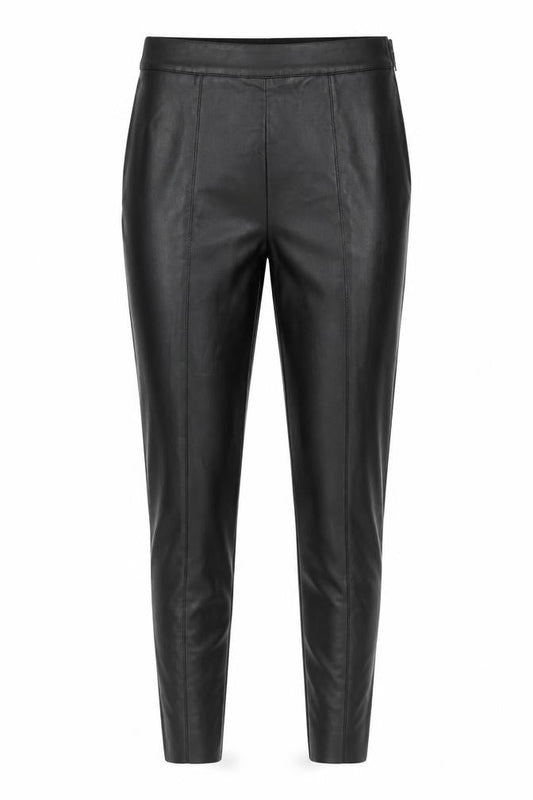 F&F Women's Black Faux Leather Skinny Leggings Size 10