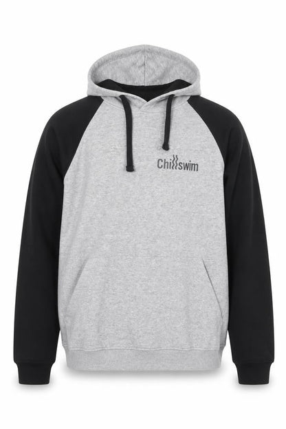 Roly Men's Grey 2XL Pullover Hoodie ChillSwim Graphic Sports Sweatshirt