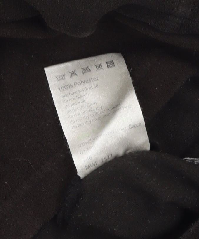 Mountain Life Men's Black Fleece 1/2 Zip Pullover Sweatshirt L
