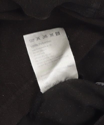 Mountain Life Men's Black Fleece 1/2 Zip Pullover Sweatshirt L