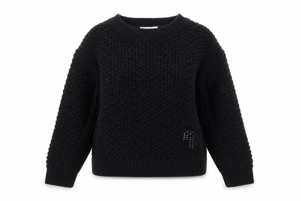 Primark Rita Ora x Primark Womens Black Chunky Knit Jumper Size S 10-12