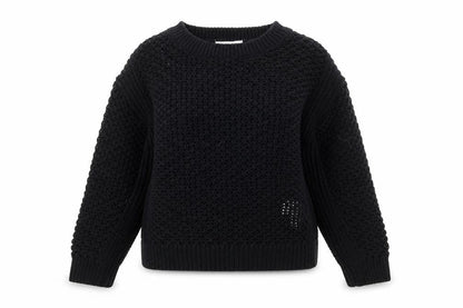 Primark Rita Ora x Primark Womens Black Chunky Knit Jumper Size S 10-12