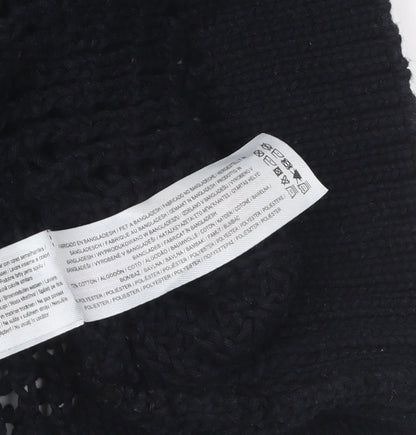 Rita Ora x Primark Womens Black Chunky Knit Jumper Size S 10-12