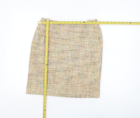 Kaliko Women’s Beige Tweed Pencil Skirt Size 12