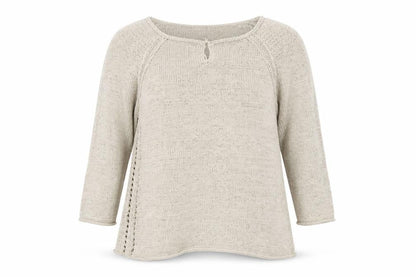 Principles Women’s Beige Boat Neck 3/4 Sleeve Knit Jumper Size 18