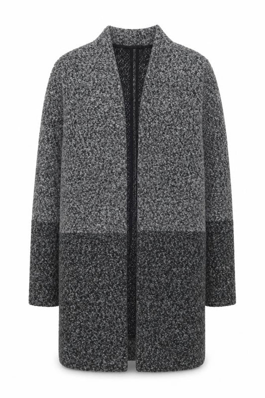 Next Women’s Grey Coatigan Size 6 Mid-Length Open Front Overcoat