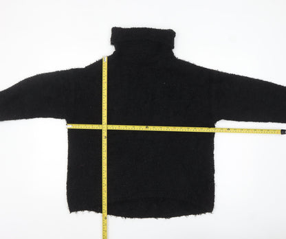 Kin Women’s Black Roll Neck Chunky Knit Jumper Size M