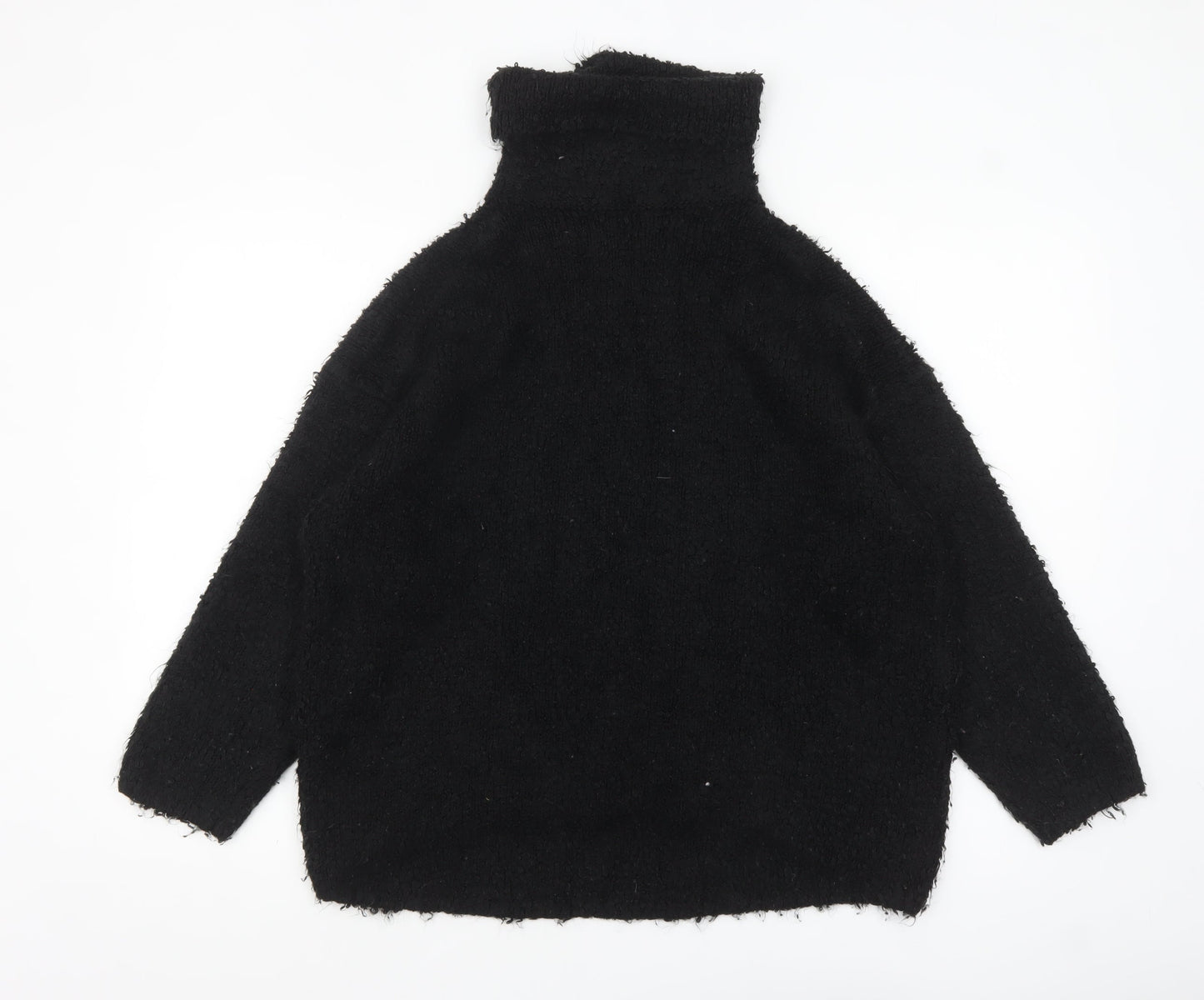 Kin Women’s Black Roll Neck Chunky Knit Jumper Size M