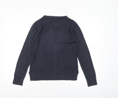 Marks and Spencer Womens Black Sequin Star Jumper XS