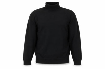 Next Mens Black Roll Neck Cotton Jumper Size S