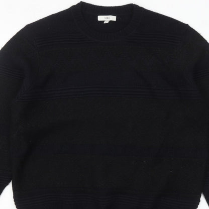 Marks and Spencer Mens Black 2XL Crew Neck Knit Jumper