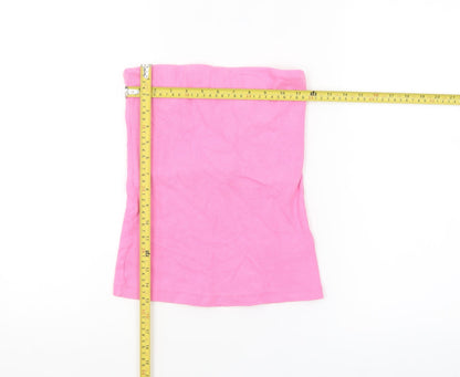 Mint Velvet Women's Pink Strapless Cotton Camisole Top S